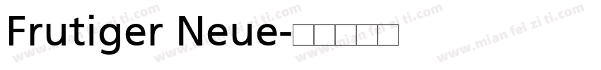 Frutiger Neue字体转换
